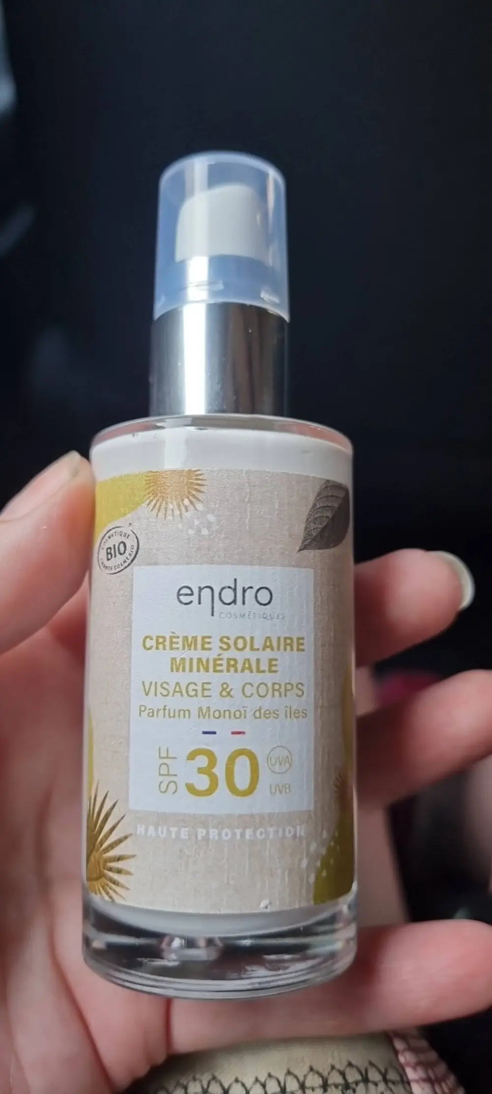 ENDRO - Crème solaire minérale SPF30