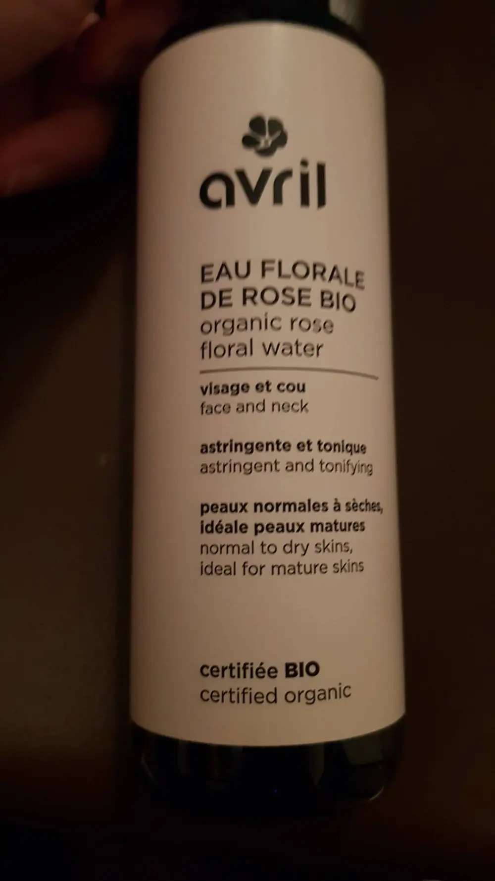 AVRIL - Eau florale de rose bio