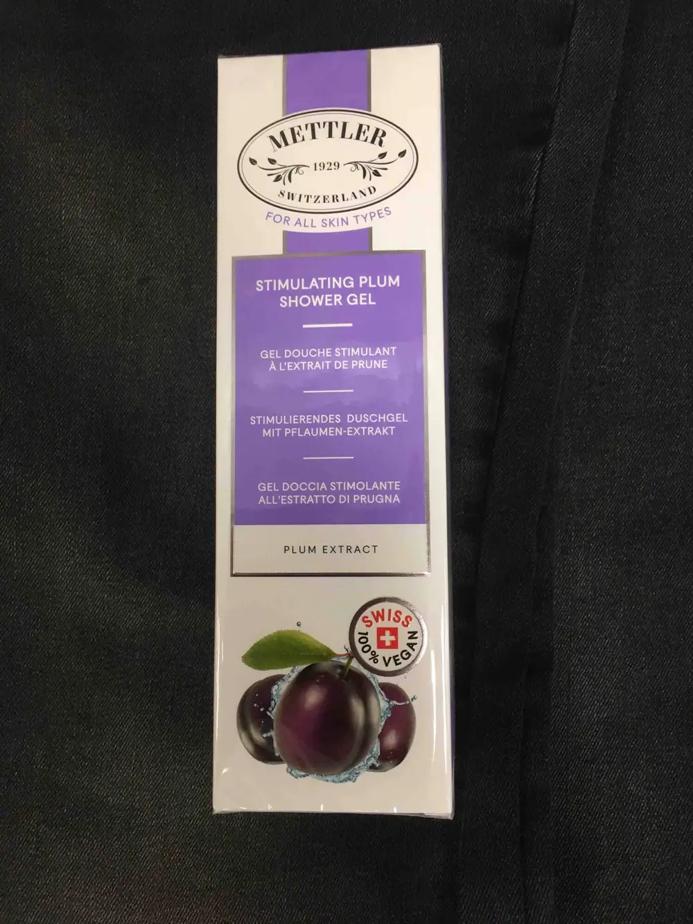 METTLER - Gel douche stimulant à l'extrait de prune