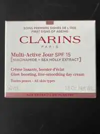 CLARINS - Multi-Active Jour SPF 15 - Crème lissante