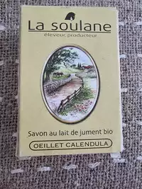LA SOULANE - Oeillet calendula - Savon au lait de jument bio