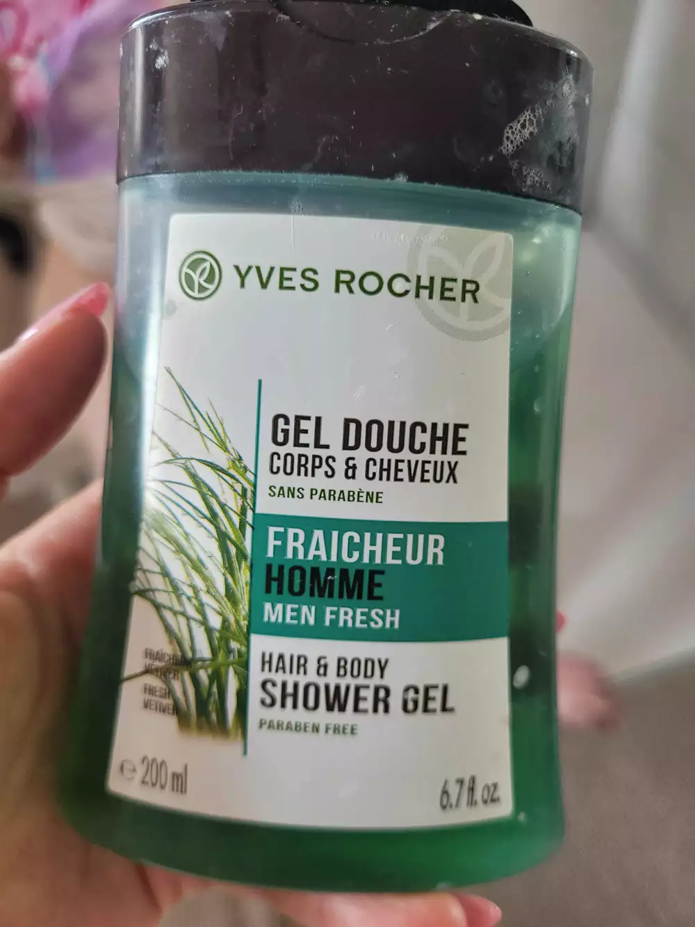 YVES ROCHER - Gel douche fraicheur homme