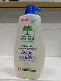 L'ARBRE VERT - Peaux sensibles - Gel douche hypoallergénique
