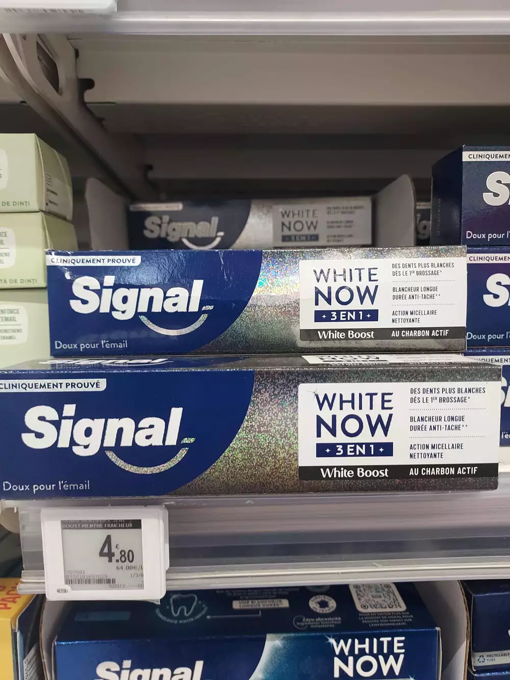 SIGNAL - White now - Dentifrice 3 en 1 chabon actif