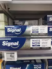 SIGNAL - White now - Dentifrice 3 en 1 chabon actif