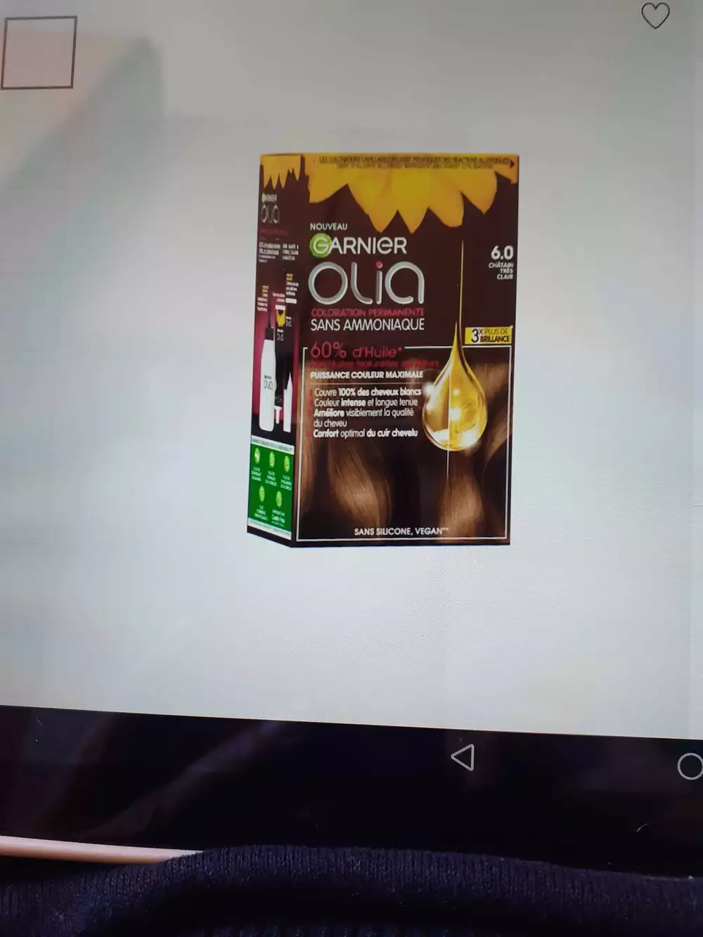 GARNIER - Olia - Coloration permanente sans ammoniaque 6.0 châtain très clair