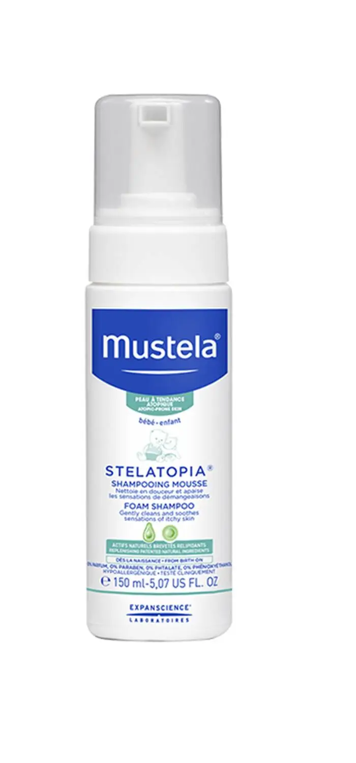 MUSTELA - STELATOPIA Shampooing mousse 150ml -Peau à Tendance Atopique