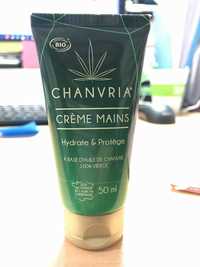 CHANVRIA - Crème mains à l'huile de chanvre bio 