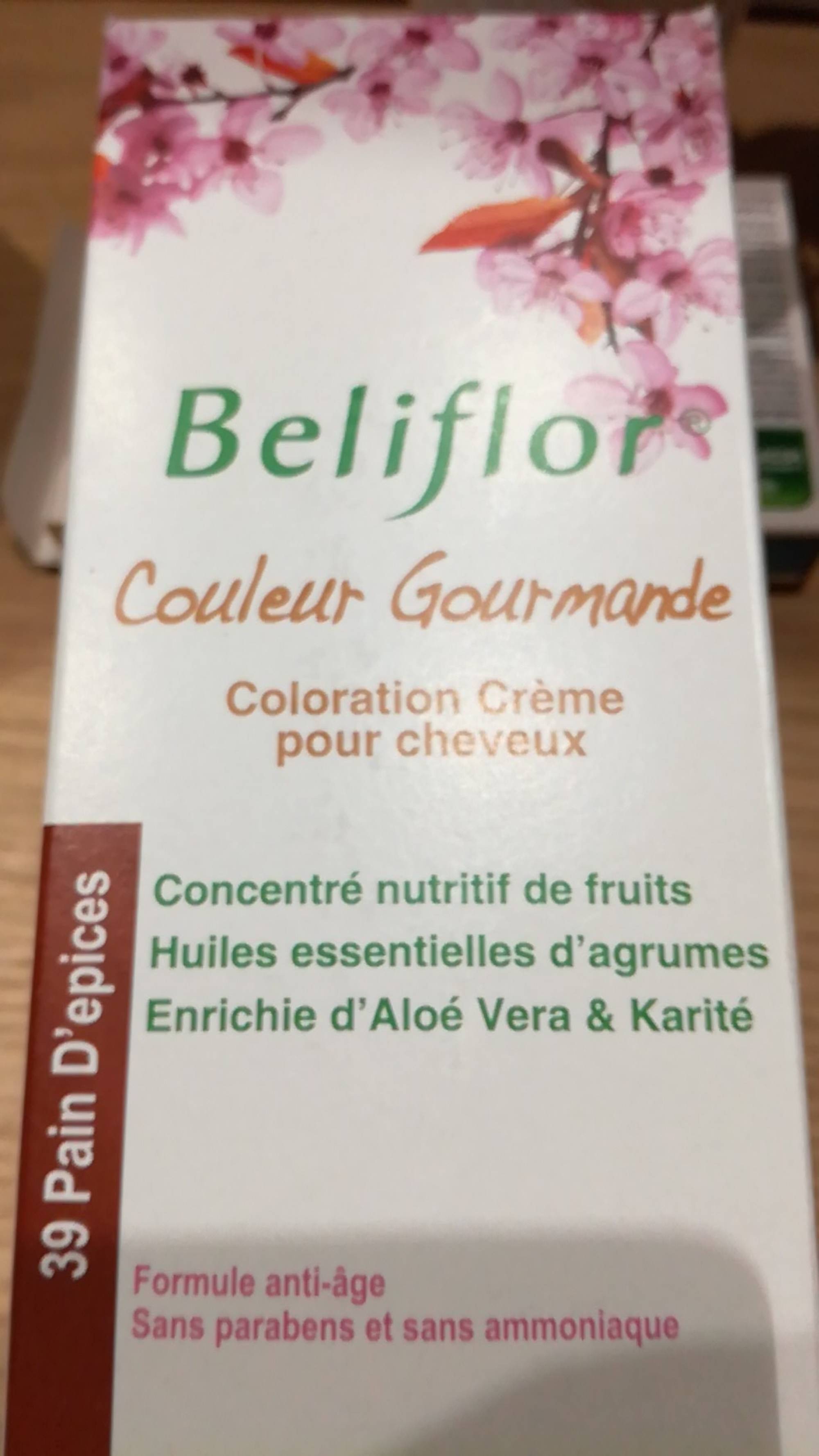 BELIFLOR - Couleur gourmande - Coloration crème 39 pain d'épices
