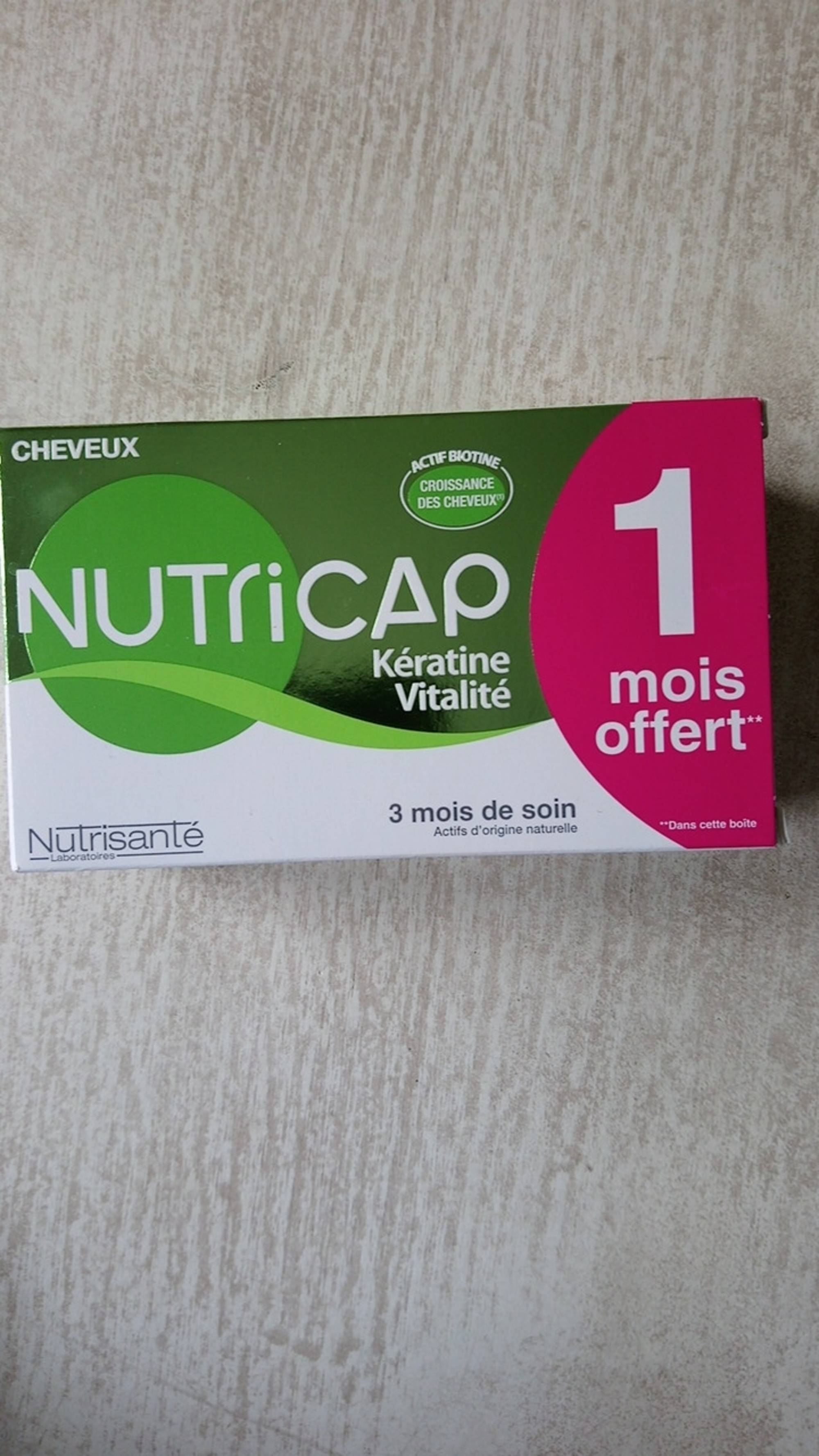 NUTRISANTÉ - Nutricap Kératine vitalité - Croissance des cheveux