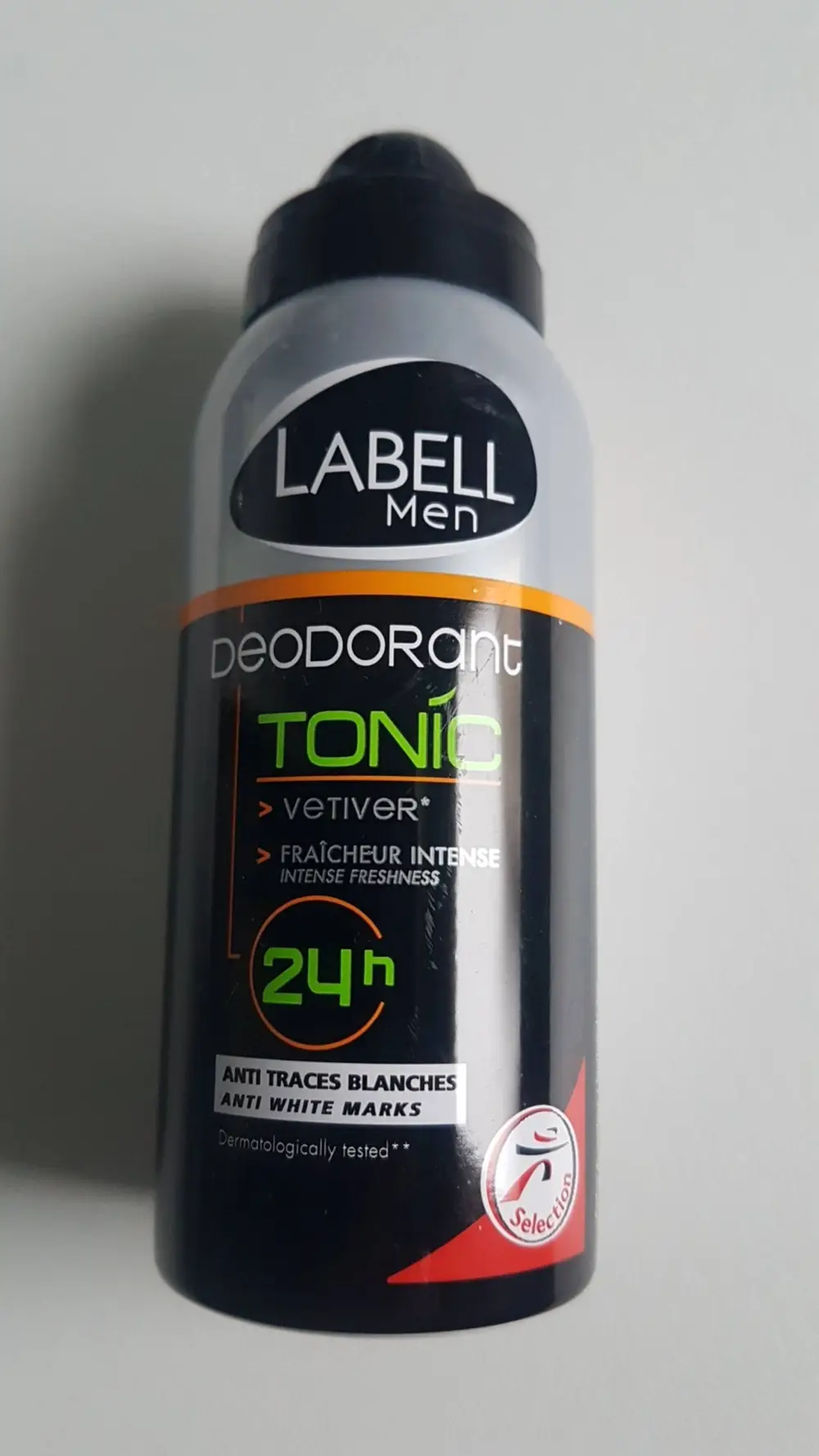 LABELL - Men tonic - Déodorant vétiver fraîcheur intense 24h