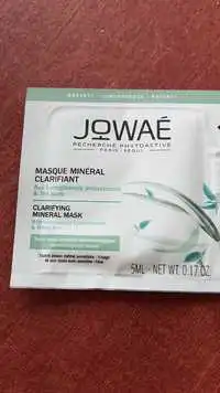 JOWAÉ - Masque minéral clarifiant