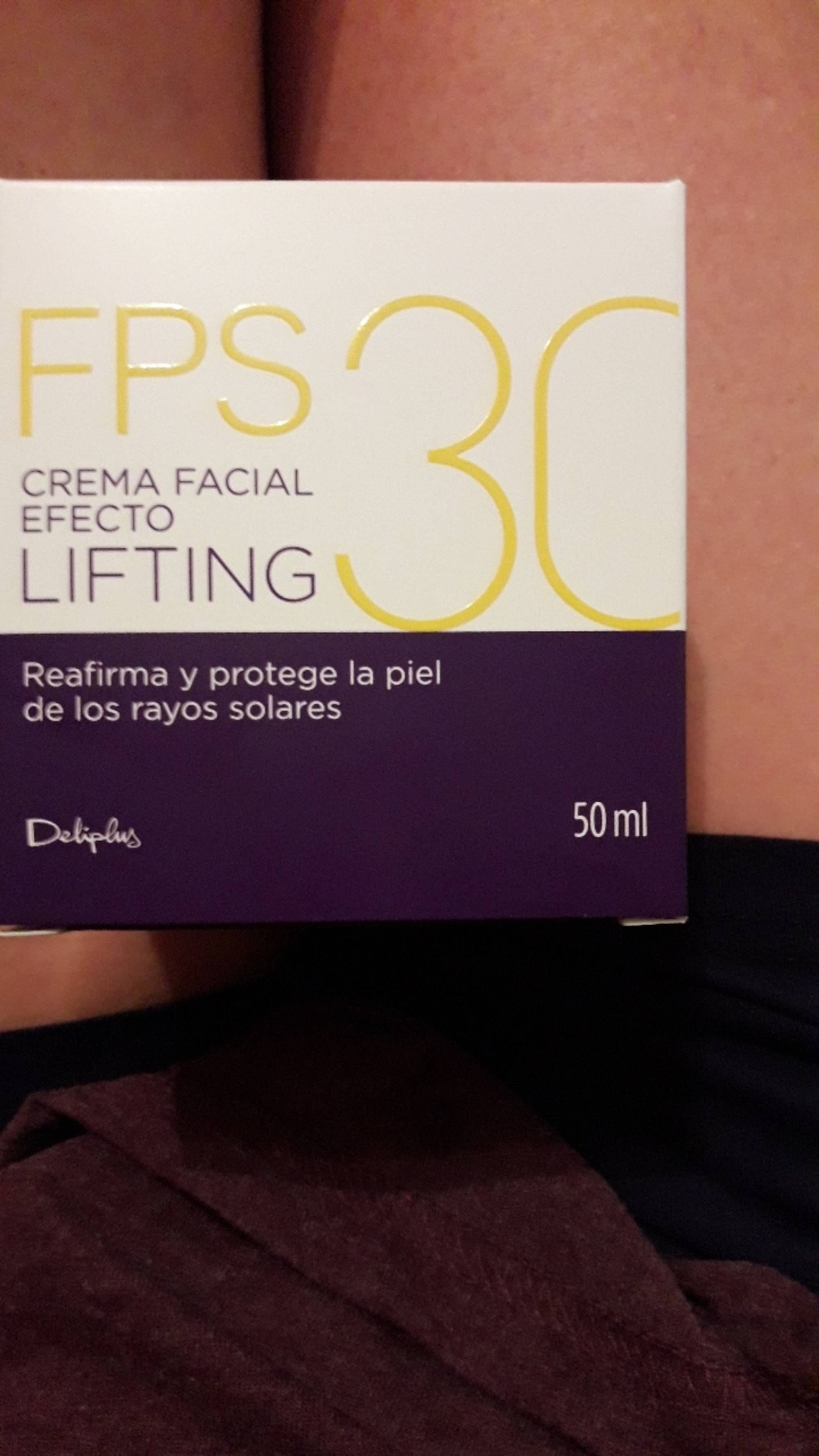 DELIPLUS - Crema facial efecto lifting FPS 30