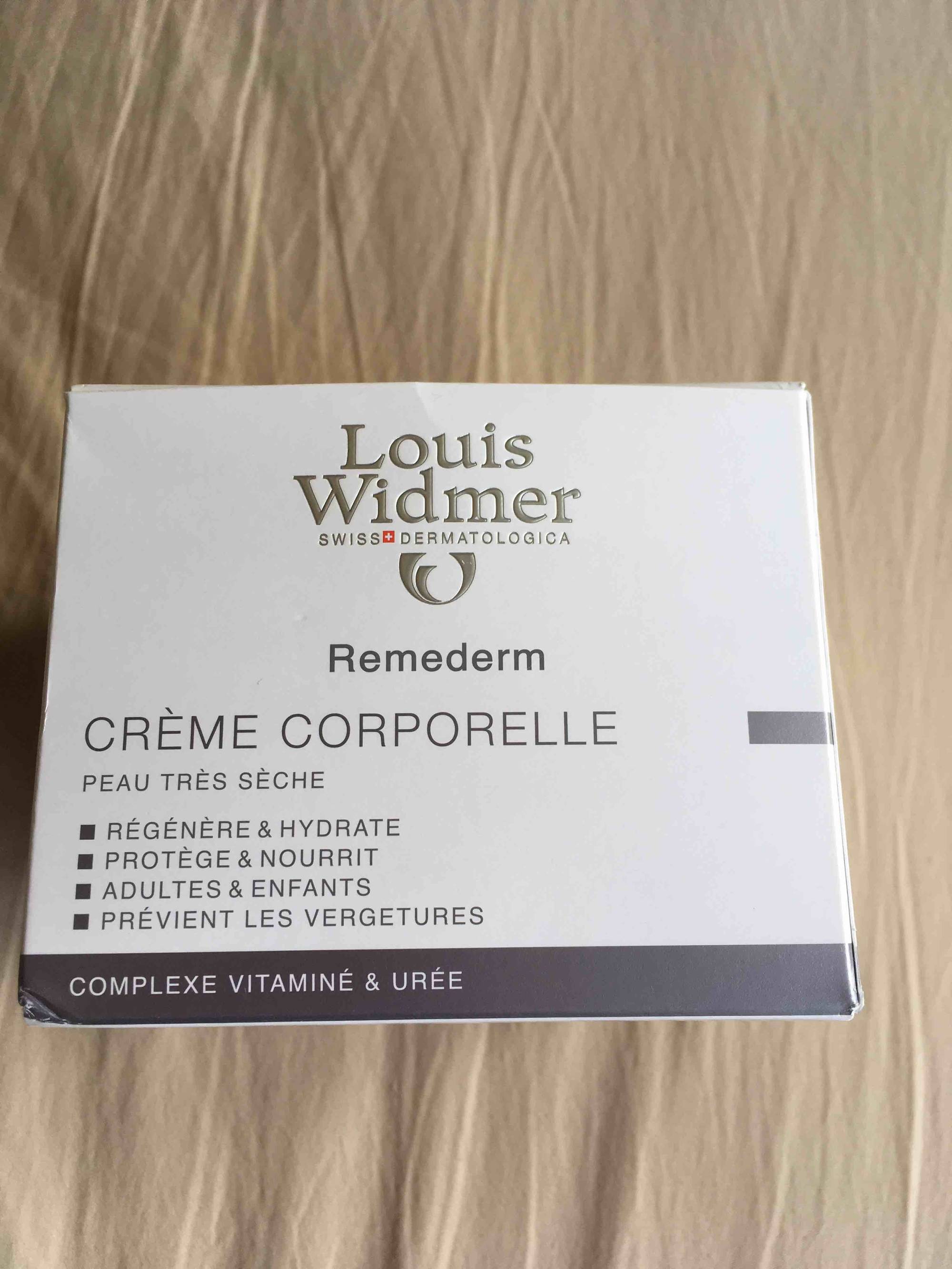 LOUIS WIDMER - Remederm - Crème corporelle peau très sèche