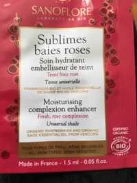 SANOFLORE - Sublimes baies roses - Soin hydratant embellisseur de teint