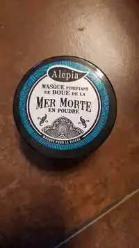 ALEPIA - Masque purifiant de boue de la mer morte en poudre