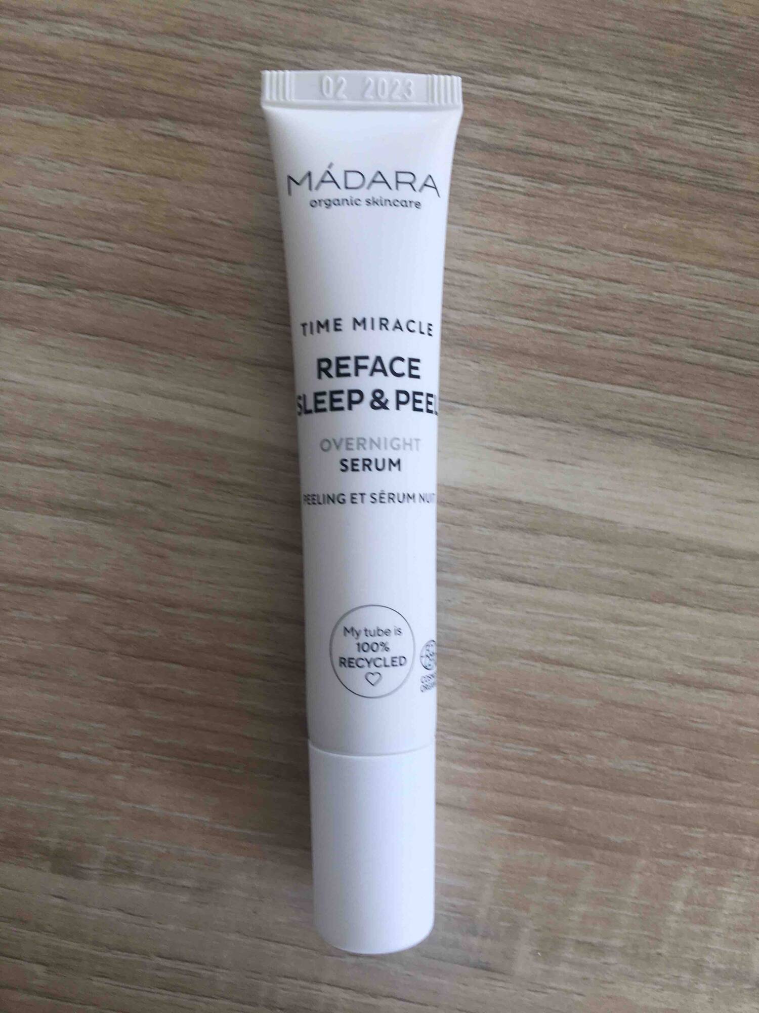 MÁDARA - Reface sleep & peel - Overnight serum
