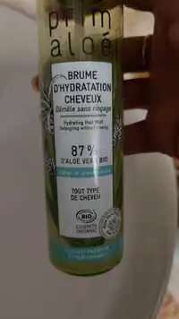 PRIM ALOÉ - Brume d'hydratation cheveux - Démêle sans rinçage