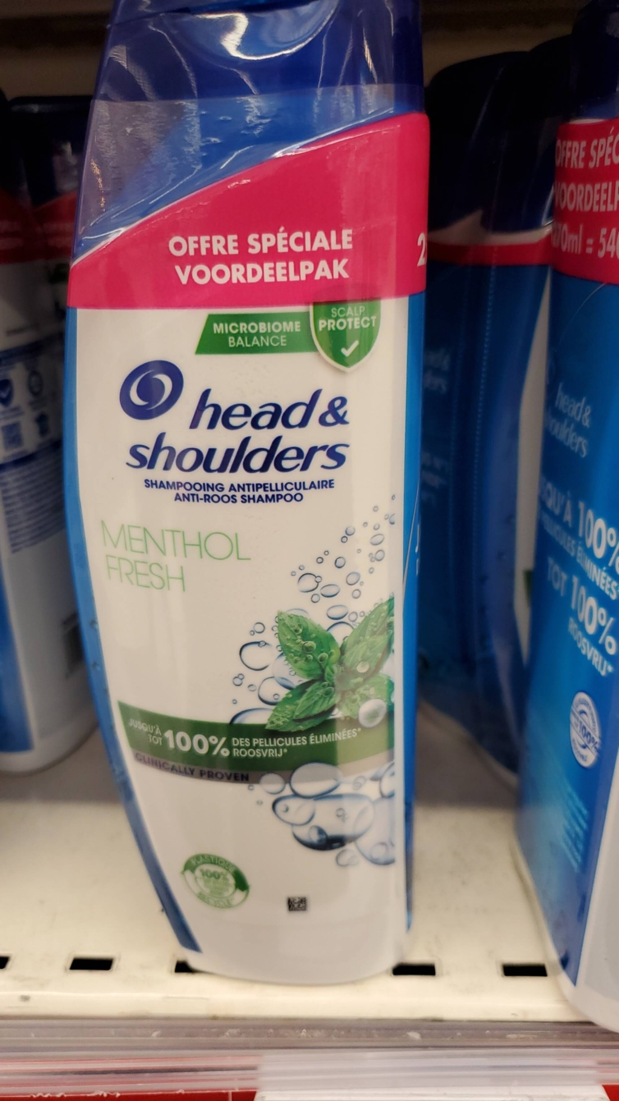 HEAD & SHOULDERS - Menthol fresh - Shampooing antipelliculaire 