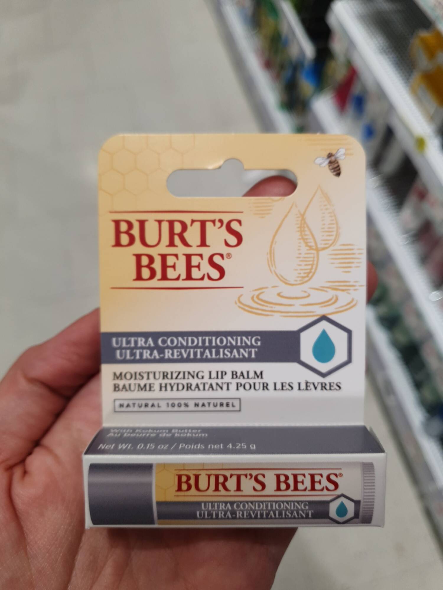 BURT'S BEES - Ultra-revitalisant - Baume hydratant pour les lèvres