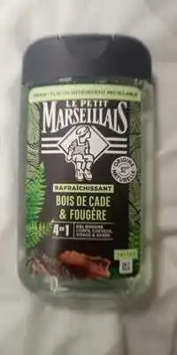 LE PETIT MARSEILLAIS - Bois de cade et fougères - Gel douche rafraîchissant 4 en 1