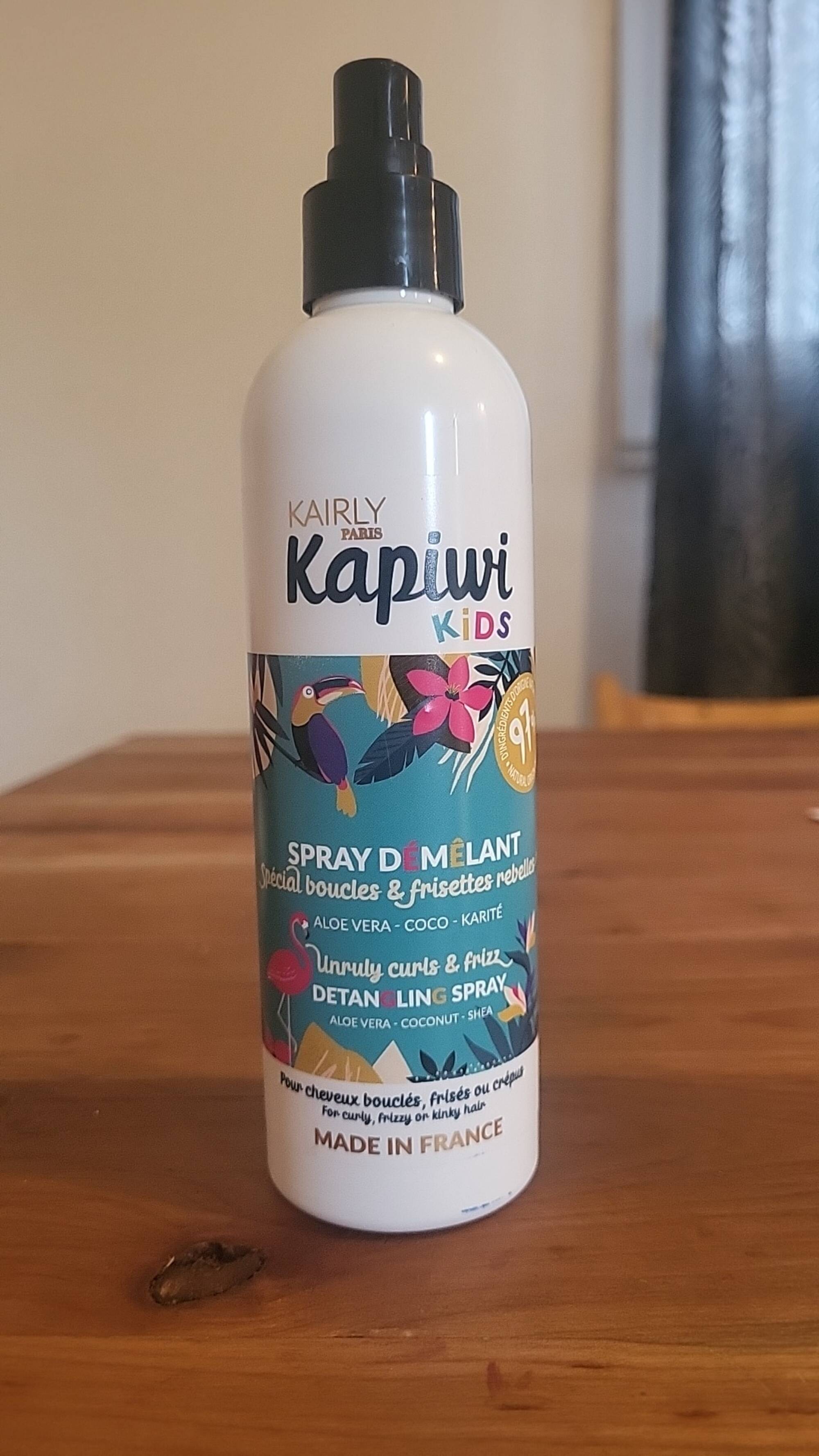 KAIRLY - Kapiwi kids - Spray démêlant spécial boucles & frisettes rebelles
