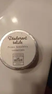 LA BRIQUE - Peaux sensibles - Déodorant solide