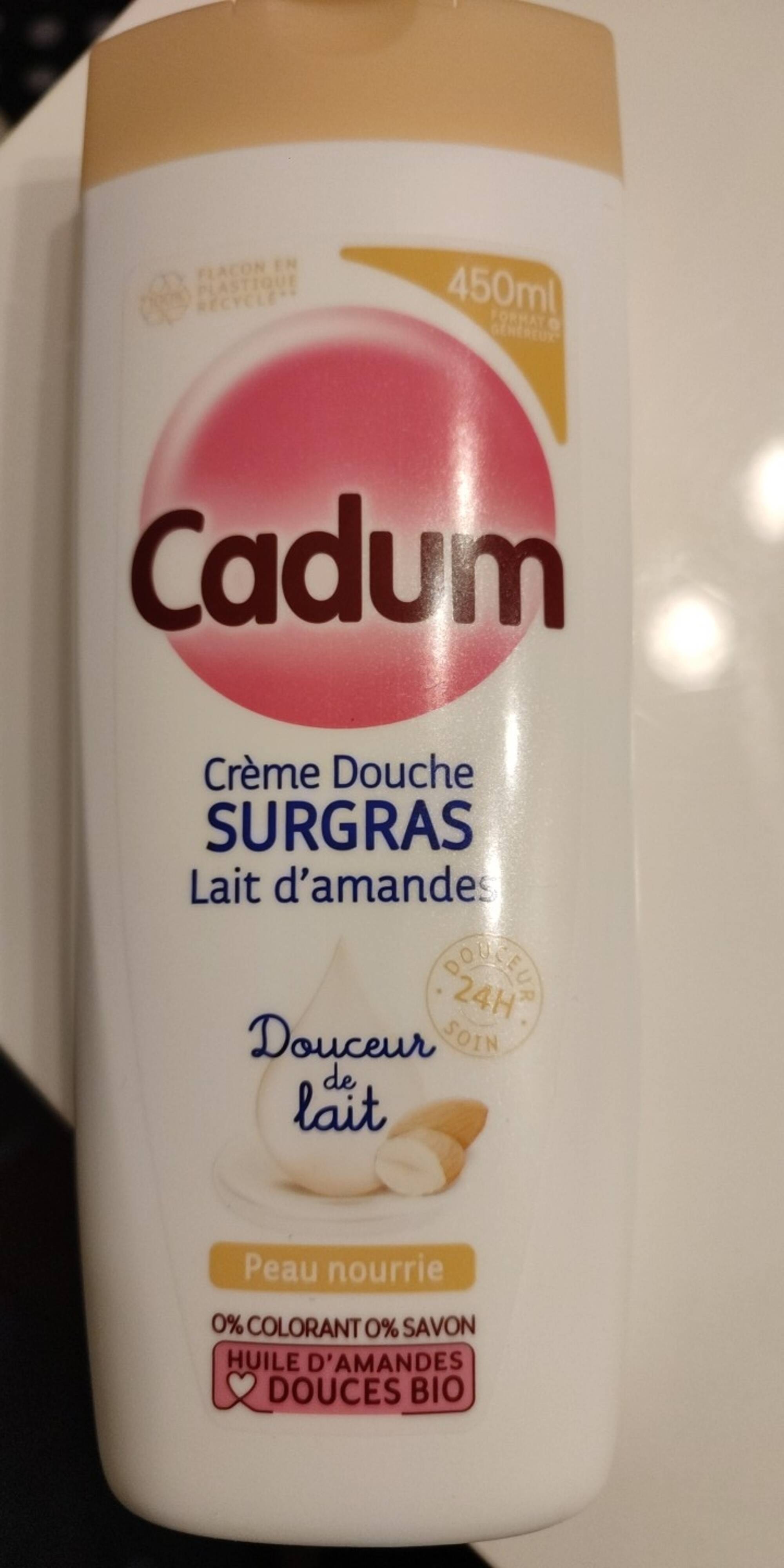 CADUM - Creme douche surgras lait d' amandes