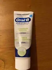 ORAL-B - Dentifrice blancheur soin intense gencives 