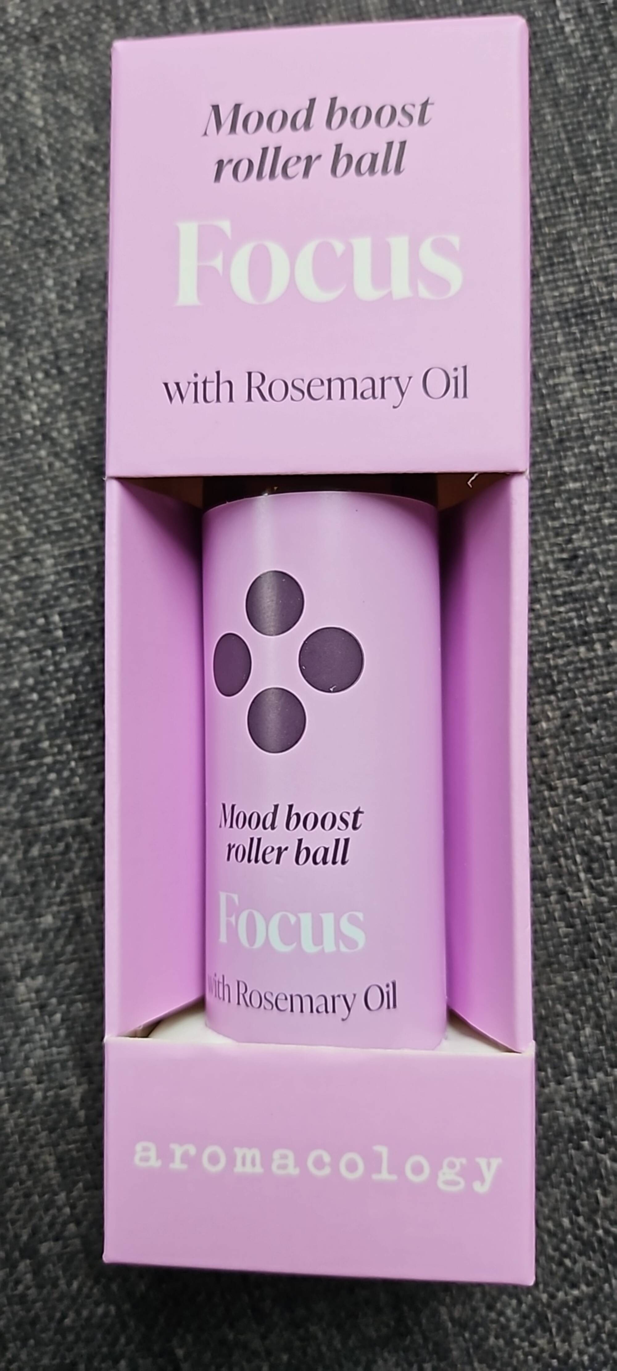 AROMACOLOGY - Focus mood boost roller ball