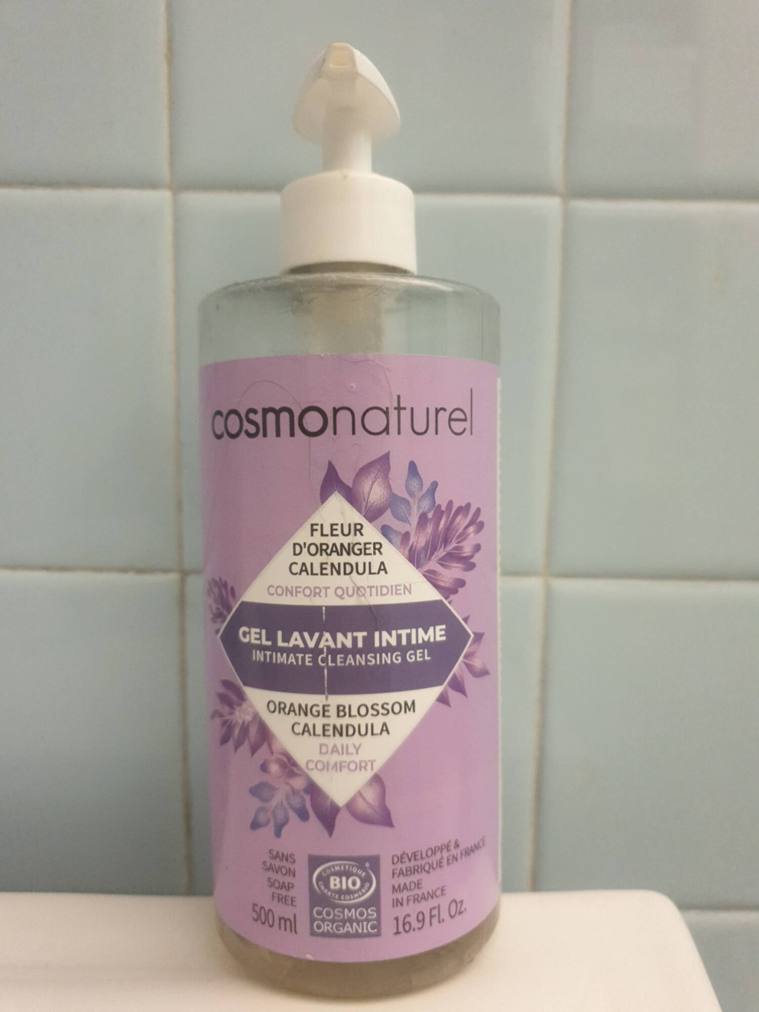 COSMO NATUREL - Fleur d'oranger calendula - Gel lavant intime