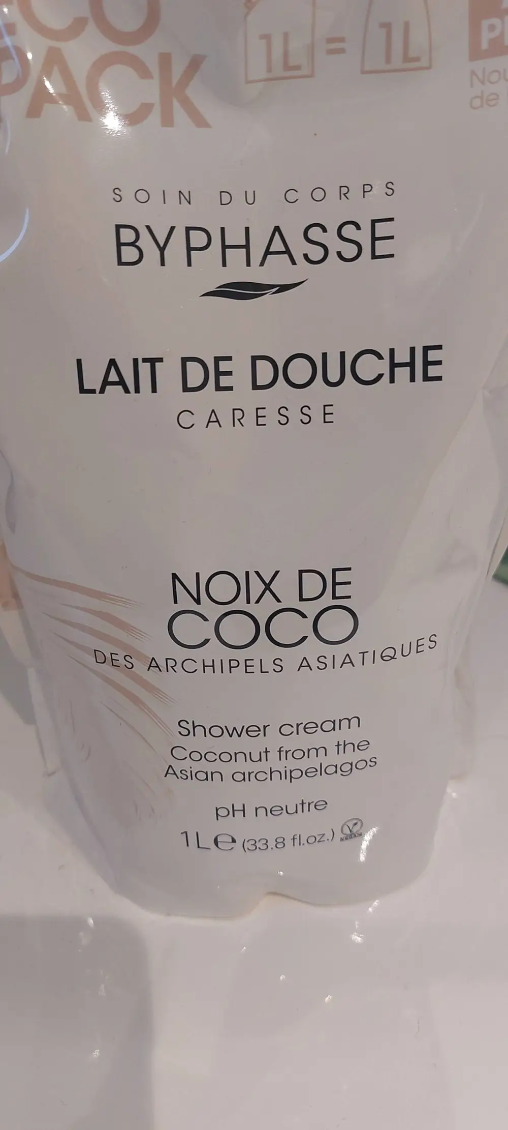 BYPHASSE - Noix coco - Lait de douche caresse