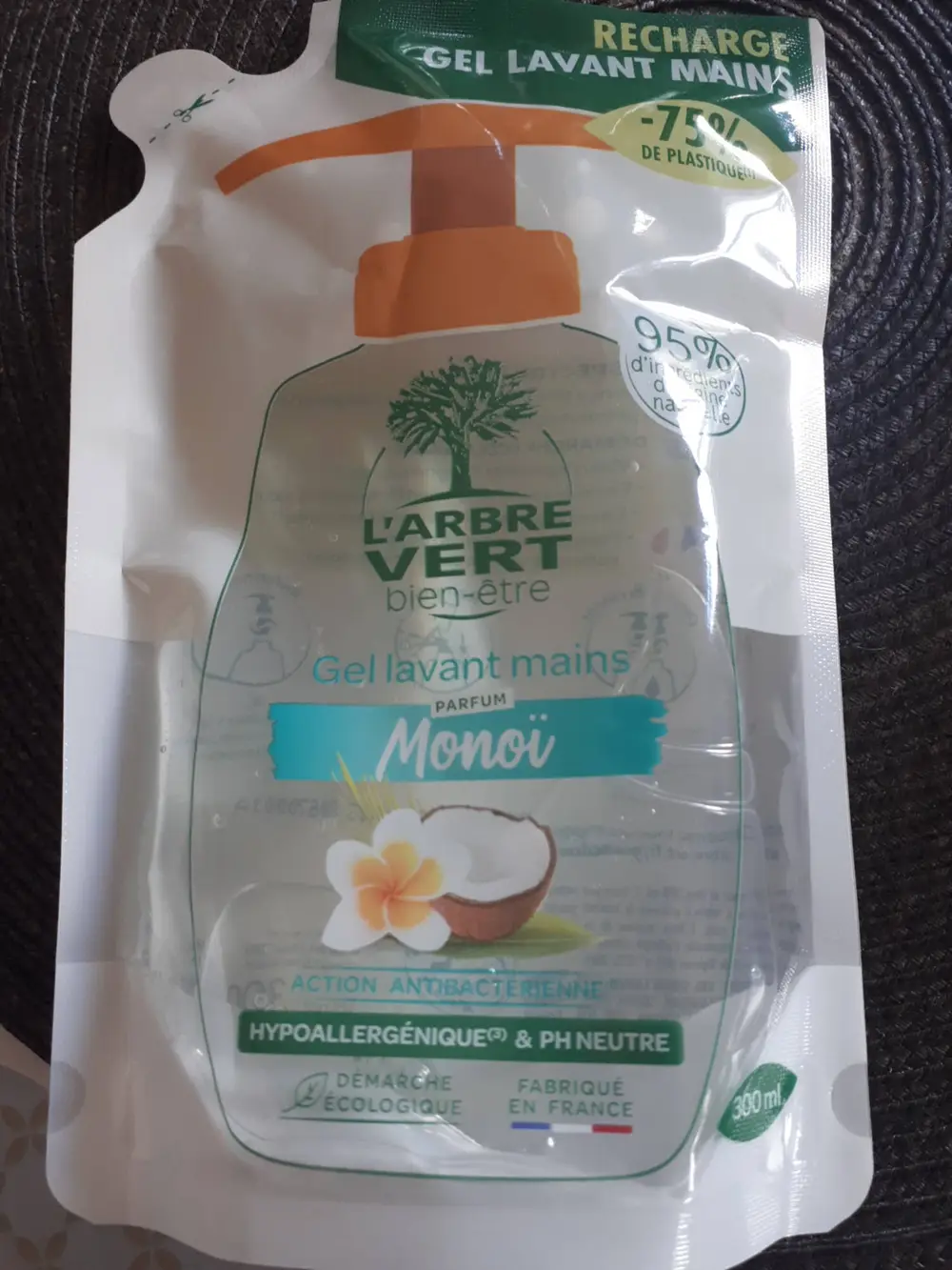 L'ARBRE VERT - Gel lavant mains parfum monoï