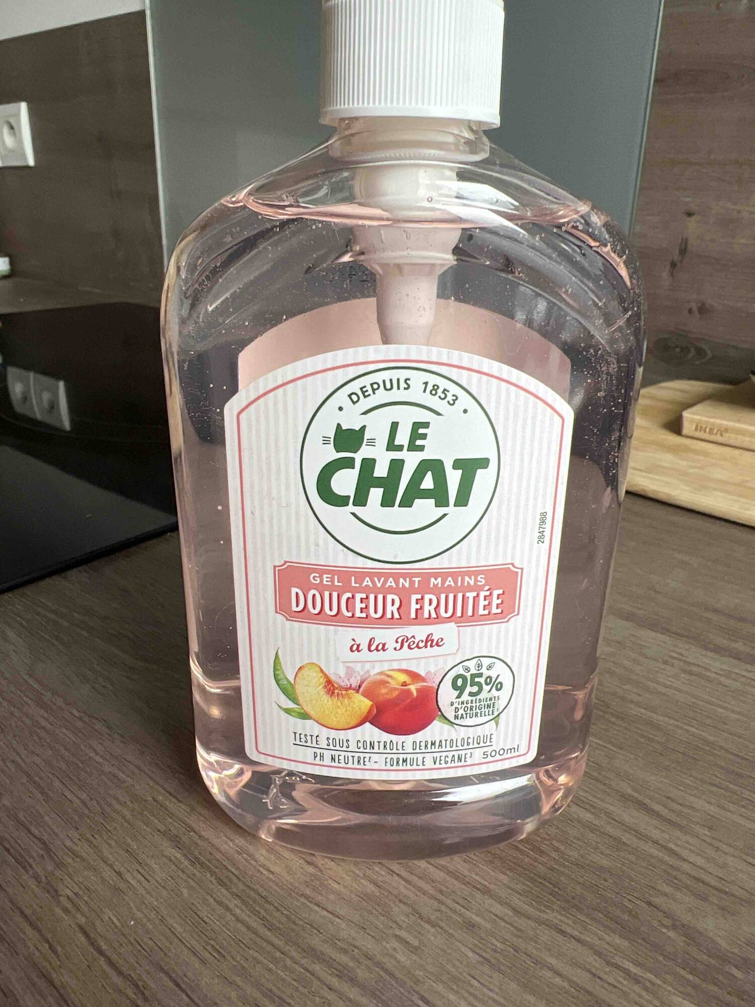 LE CHAT - Gel lavant mains douceur fruitée à la pêche