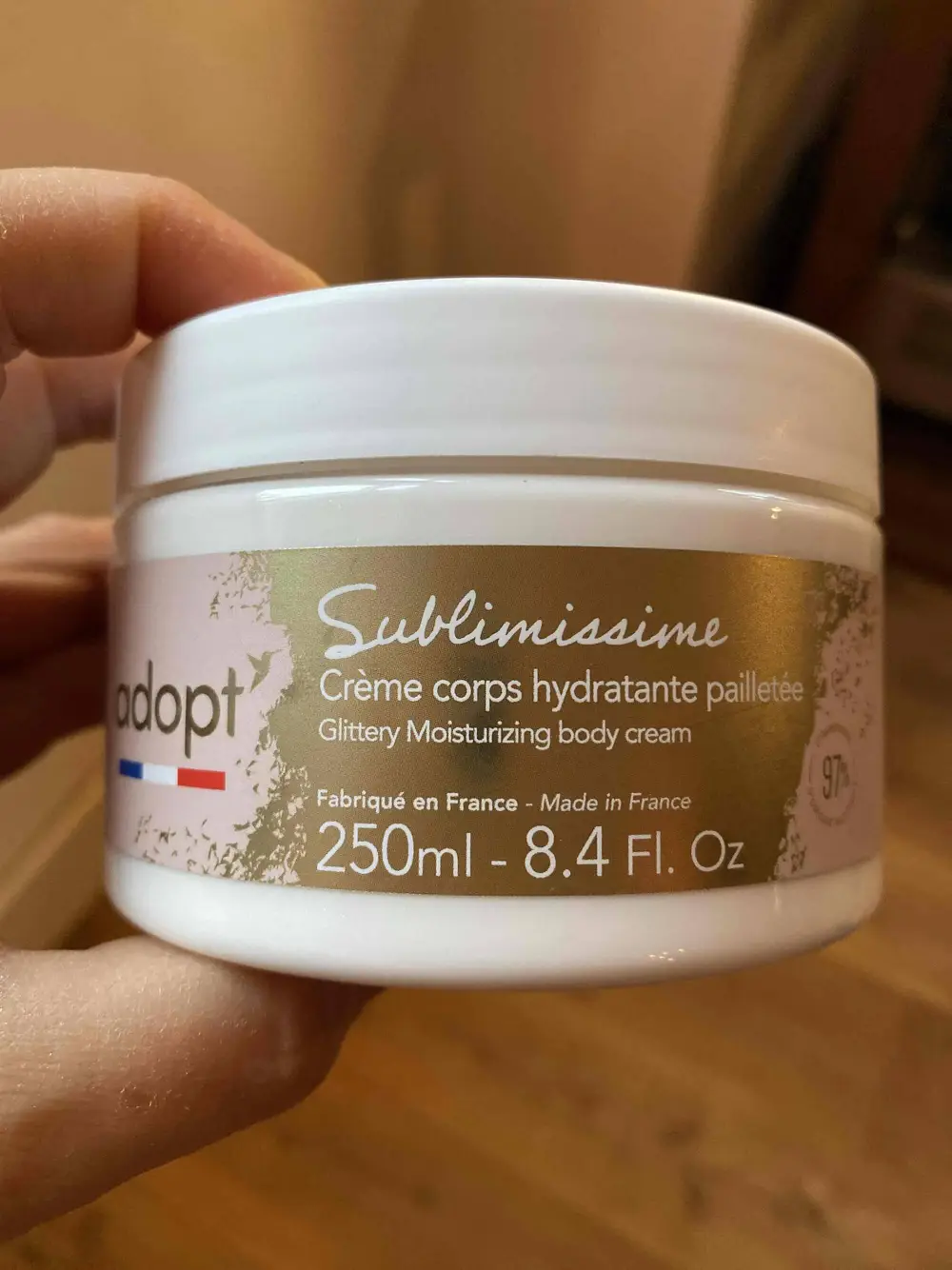 ADOPT' - Sublimissime - Crème corps hydratante pailletée