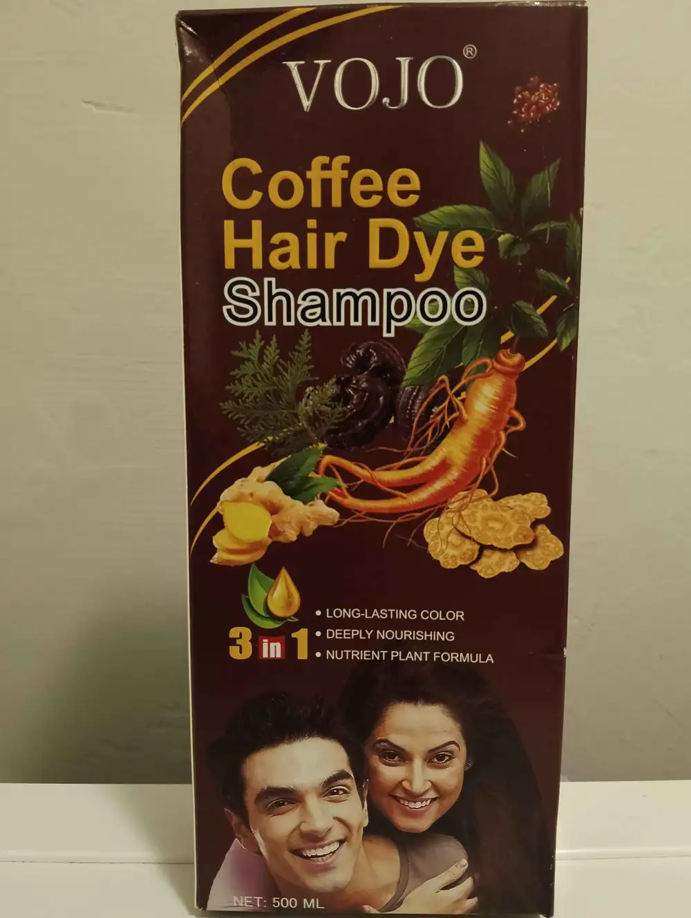 VOJO - Coffee hair dye shampoo 3in1