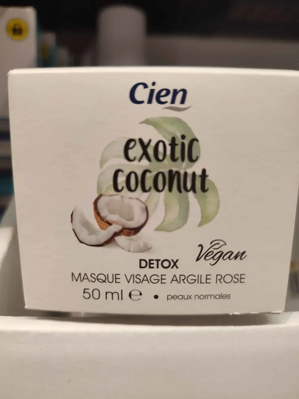 CIEN - Exotic coconut detox - Masque visage argile rose