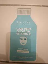 BIOVÈNE - Aloe vera olive oil vitamin E - Sheet mask