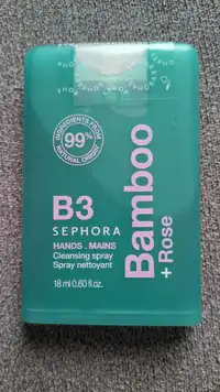 SEPHORA - B3 - Spray nettoyant mains bamboo + rose