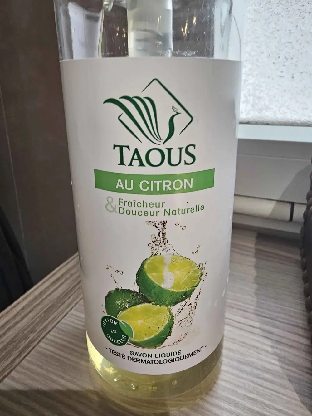 TAOUS - Fraîcheur et douceur naturelle - Savon liquide au citron