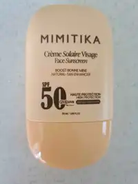 MIMITIKA - Crème solaire visage SPF50