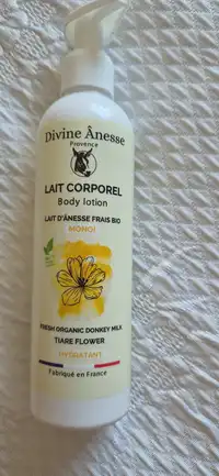 DIVINE ÂNESSE PROVENCE - Lait d'anesse frais bio monoï - Lait corporel