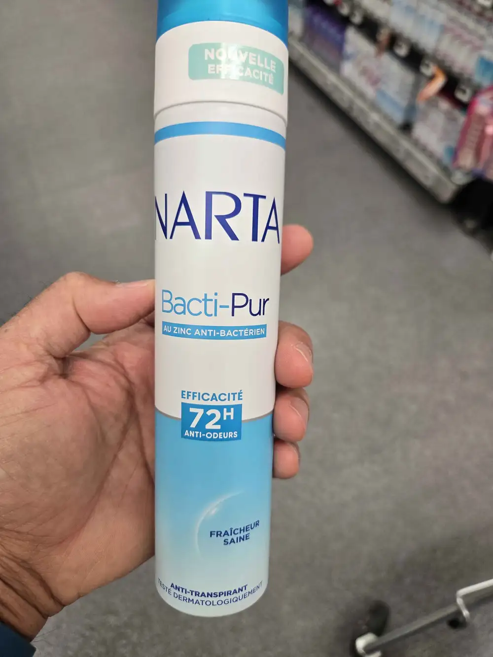 NARTA - Bacti-pur - Anti-transpirant 72h fraîcheur saine