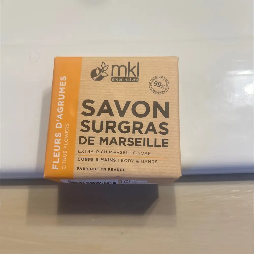 MKL - Fleurs d'agrumes - Savon surgras de Marseille 