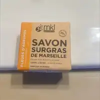 MKL - Fleurs d'agrumes - Savon surgras de Marseille 
