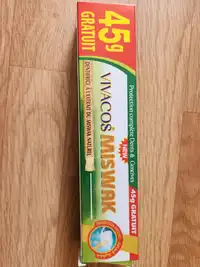 VIVACOS - Miswak - Dentifrice à l'extrait du miswak naturel