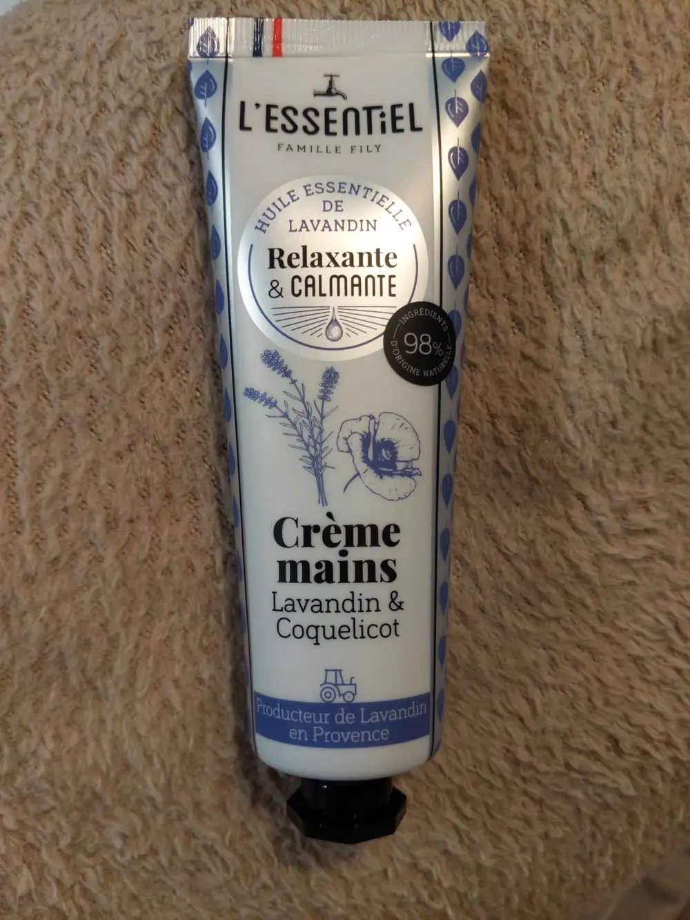 L ESSENTIEL - Crème mains lavandin & coquelicot 
