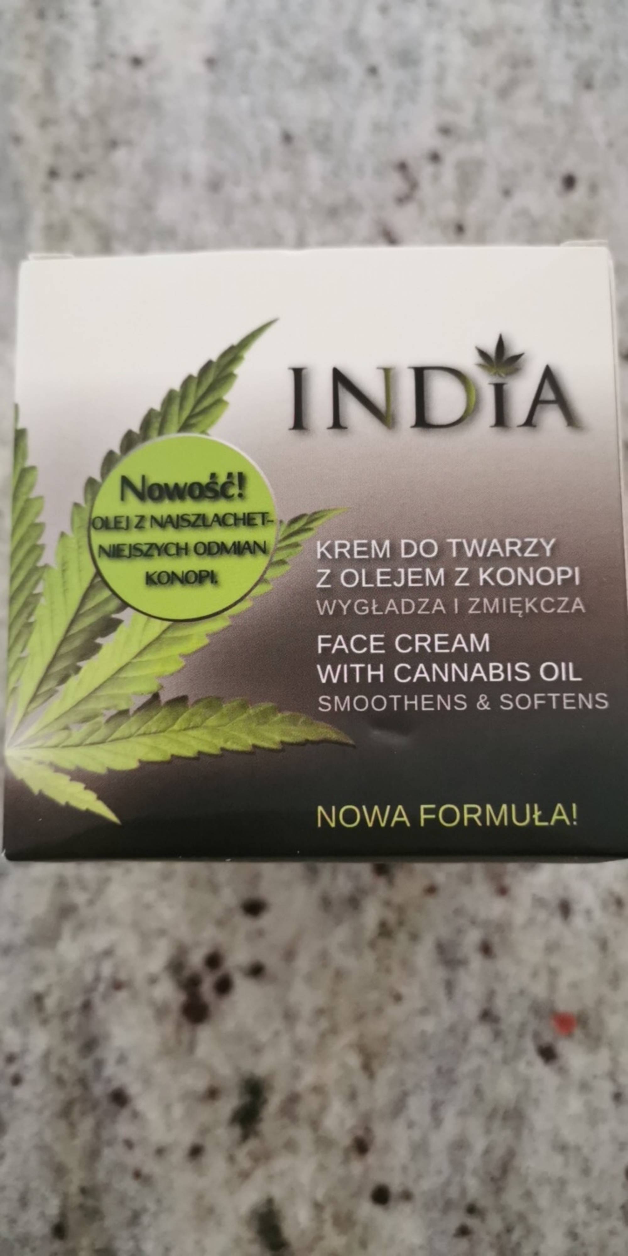 INDIA - Face cream with cannabis oil