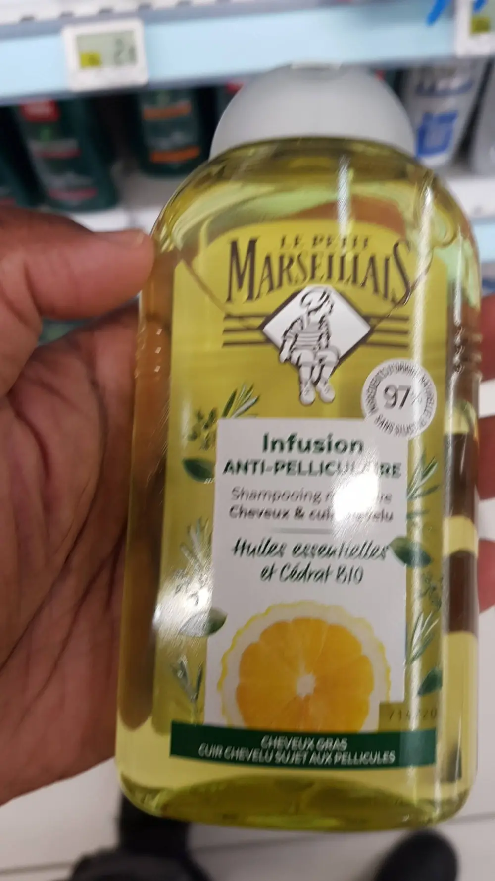 LE PETIT MARSEILLAIS - Huiles essentielles et cédrat bio - Shampooing 