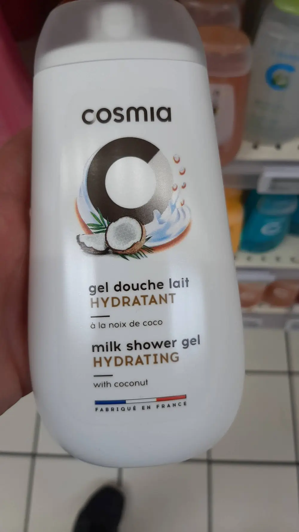 COSMIA - Gel douche lait hydratant à la noix de coco